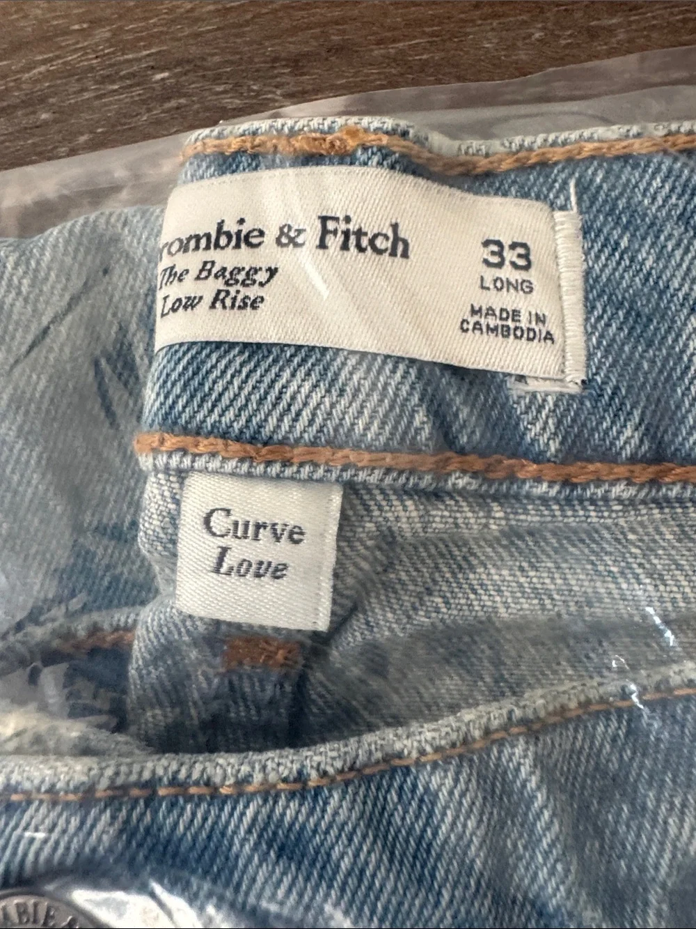 Abercrombie & Fitch Women's Jeans  33 Long Tall Inseam Plus Size Stretch NWT